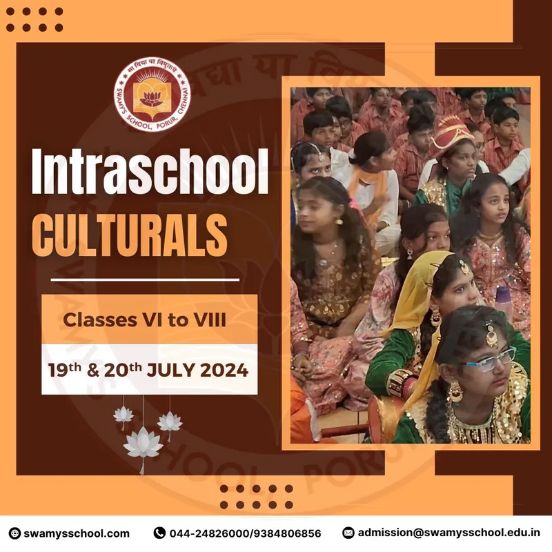 Intraschool Culturals - Classes VI to VIII 🎈✨